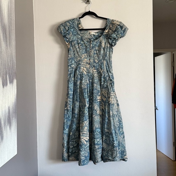 Ulla Johnson Malie Midi Dress in Paradise Lost Print - Picture 5 of 12